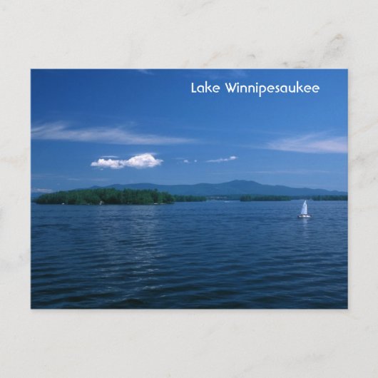 Carte Postale Jour d'été du lac Winnipesaukee (Devant)