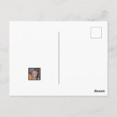 Carte Postale Jour d'Halloween du squelette mort (Dos)