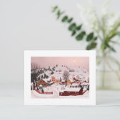 Carte postale - jour d'hiver dans le village (Debout devant)