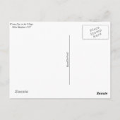 Carte postale - jour d'hiver dans le village (Dos)