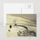 Carte Postale Jour d'hiver noir (Devant / Derrière)