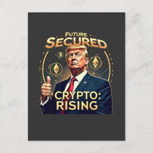 Carte Postale Jour d'investiture de Trump Crypto en hausse Aveni
