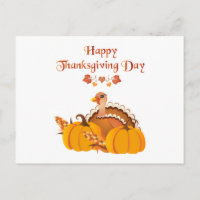 Jour du bon thanksgiving Turquie avec citrouilles