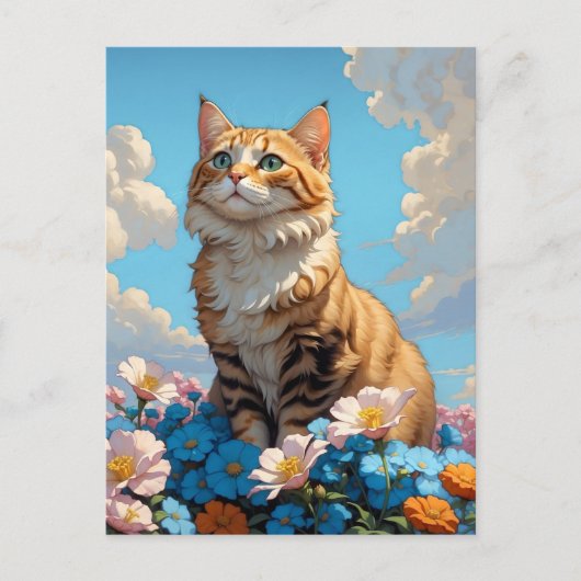 Carte Postale jour du chat (Devant)