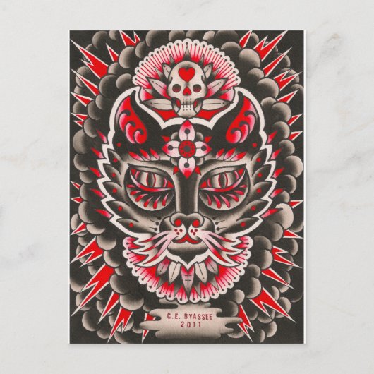 Carte Postale Jour du chat mort (Devant)