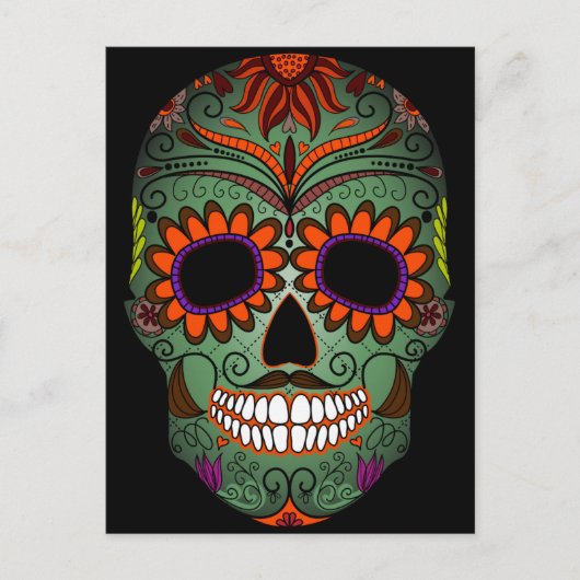 Carte Postale Jour du crâne de sucre des morts (Devant)