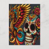 Carte Postale Jour du crâne du dragon mort (Devant)