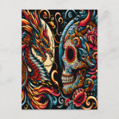 Carte Postale Jour du dragon et du crâne morts (Devant)