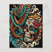 Carte Postale Jour Du Dragon Et Du Crâne Morts (Devant)