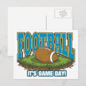 Carte Postale Jour du jeu de football (Devant / Derrière)