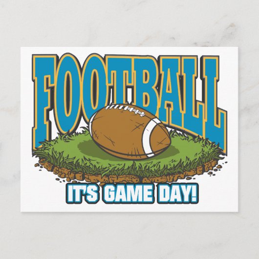 Carte Postale Jour du jeu de football (Devant)