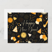 Carte Postale Jour du Nouvel An (Devant / Derrière)