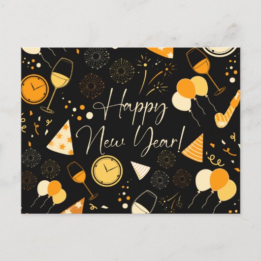 Carte Postale Jour du Nouvel An (Devant)