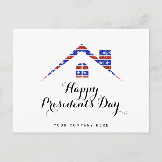 Carte Postale Jour du Président Maison immobilière (Devant)