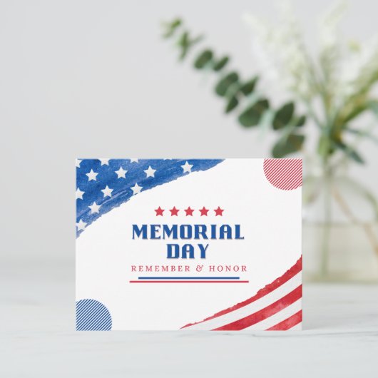 Carte Postale Jour du Souvenir (Debout devant)