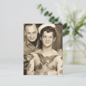 Carte Postale Jour du tatouage de marin (Debout devant)