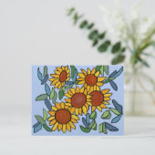 Carte Postale Jour du tournesol (Debout devant)