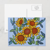 Carte Postale Jour du tournesol (Devant / Derrière)