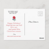 Carte Postale Jour férié de Noël (Dos)