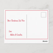 Carte Postale Jour férié Noël Script photo saisonnier (Dos)