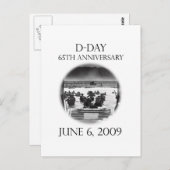 Carte Postale Jour J 65e anniversaire Souvenir (Devant / Derrière)
