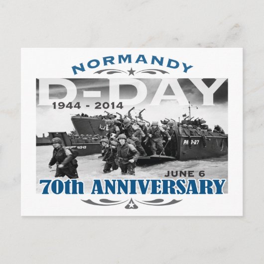 Carte Postale Jour J 70e anniversaire Bataille de Normandie (Devant)