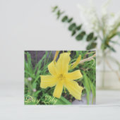 Carte Postale Jour Jaune Lily # 1 (Debout devant)