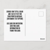 Carte Postale Jour national de l'Escargot (Dos)