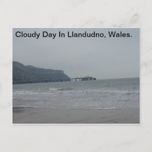 Carte Postale Jour Nuageux À Llandudno, Pays De Galles.