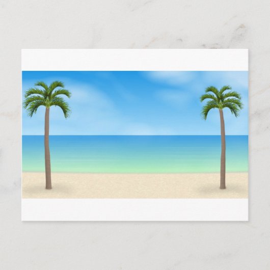 Carte Postale Jour Plage Scène : (Devant)