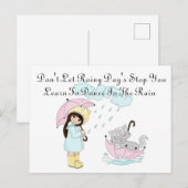 Carte Postale Jour Pluvieux (Devant / Derrière)