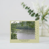 Carte Postale Jour pluvieux le long du fleuve Delaware (Debout devant)