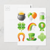 Carte Postale jour saint-patricks (Devant / Derrière)