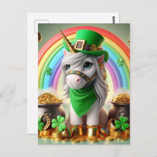 Carte Postale Jour Saint-Patricks (Devant / Derrière)