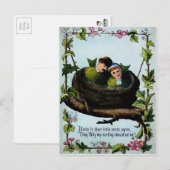 Carte Postale Jour vintage des Valentines (Devant / Derrière)