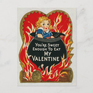 Carte Postale Jour vintage Vore Valentines