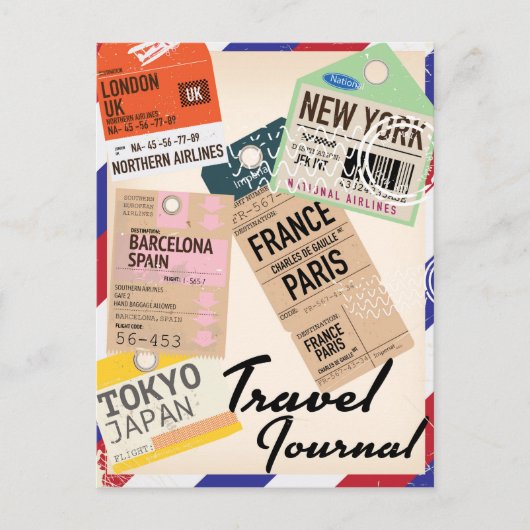 Carte Postale Journal de voyage (Devant)