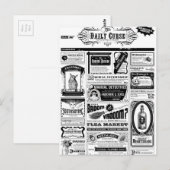 Carte Postale journal déplaisant (Devant / Derrière)