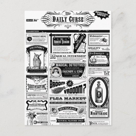 Carte Postale journal déplaisant (Devant)