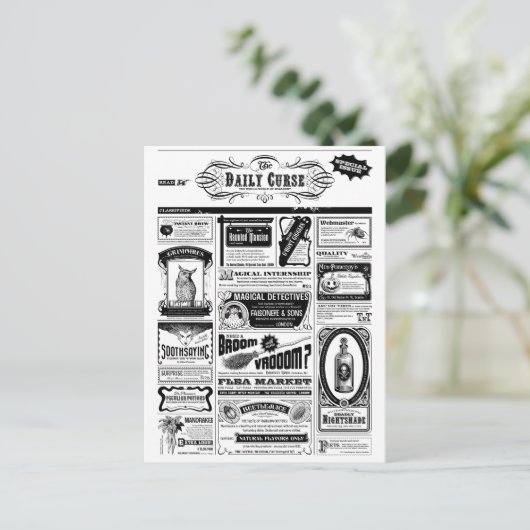 Carte Postale journal déplaisant (Debout devant)