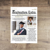 Carte Postale Journal moderne noir et blanc