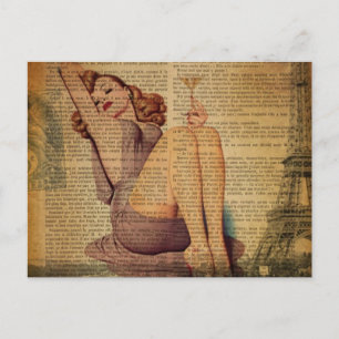 Carte Postale journal paris eiffel tower girls night out