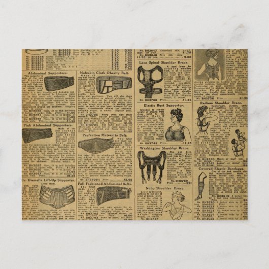 Carte Postale Journal publicitaire vintage (Devant)