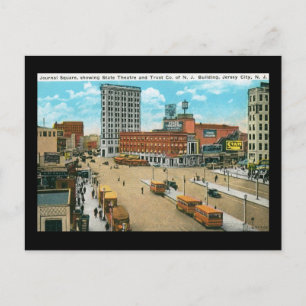 Carte Postale Journal Sq, Jersey City NJ Vintage