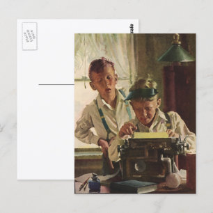 Carte Postale Journalistes vintages, Écrivains