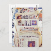 Carte Postale Journaux grecs (Devant / Derrière)