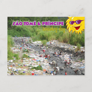 Carte Postale Journée de la blanchisserie à Sao Tomé-et-Principe