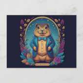 Carte Postale Journée de la marmotte A Célébration du printemps (Devant)