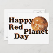 Carte Postale Journée de la planète rouge (Devant / Derrière)