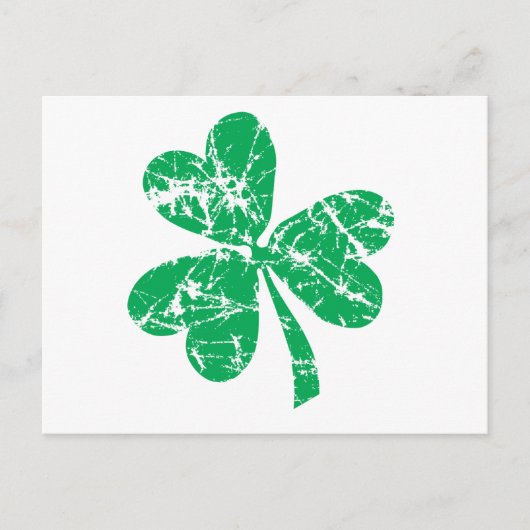 Carte Postale Journée de la Shamrock verte St. Patrick (Devant)